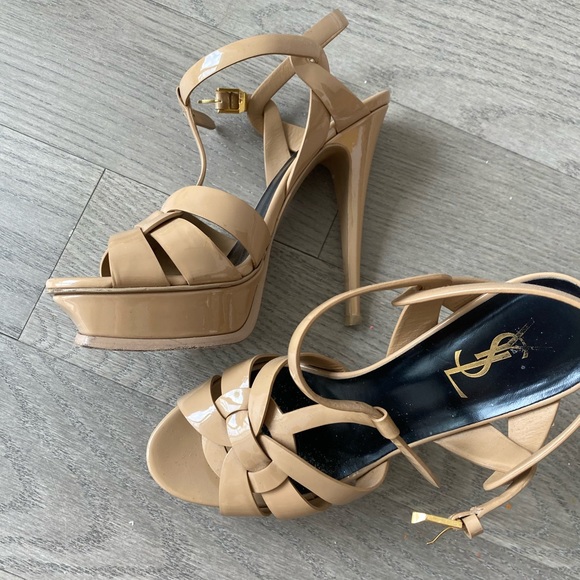 YSL tributes dark patent nude - Picture 1 of 6